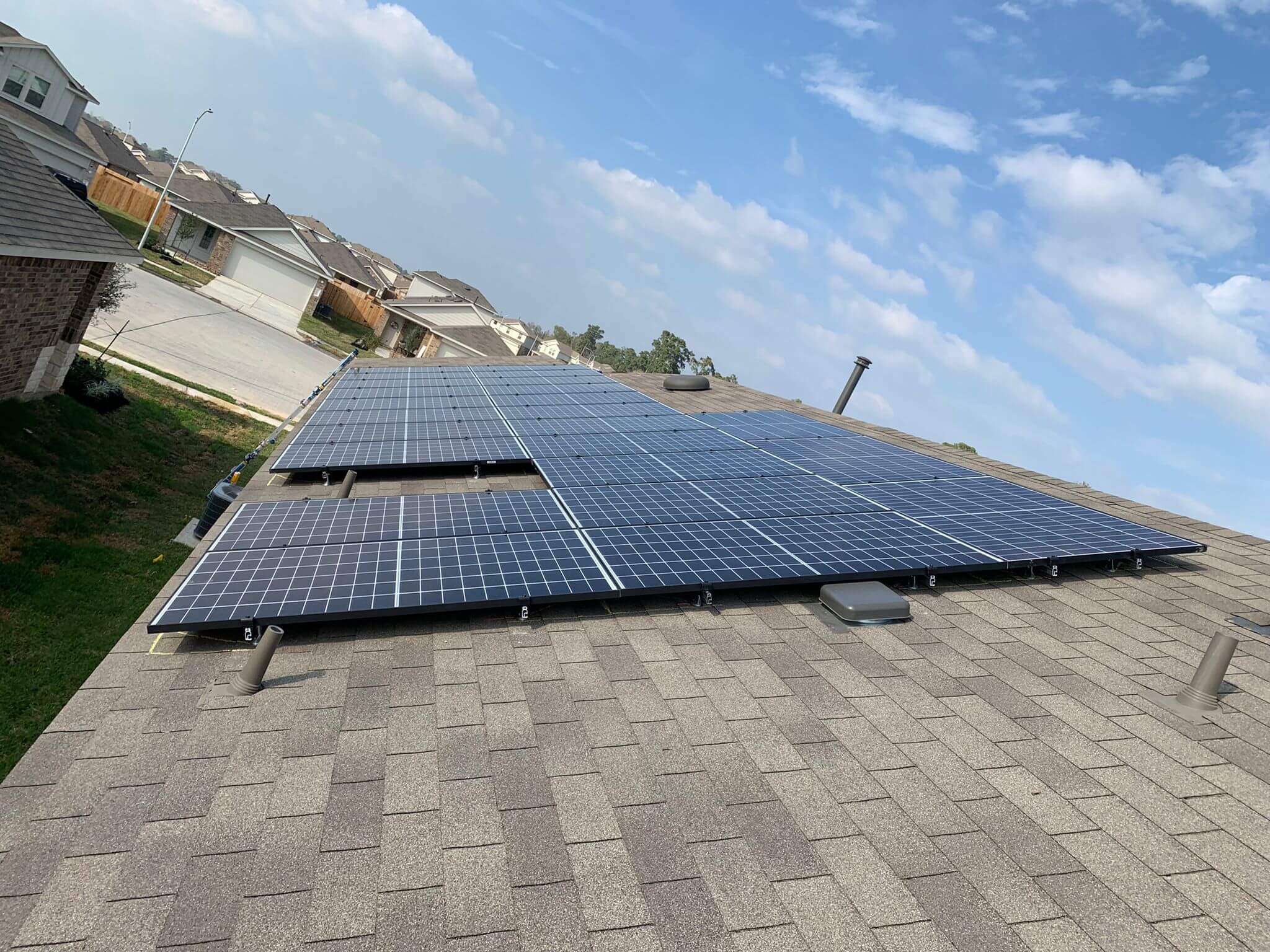 Blue Photovoltaic Solar Energy System