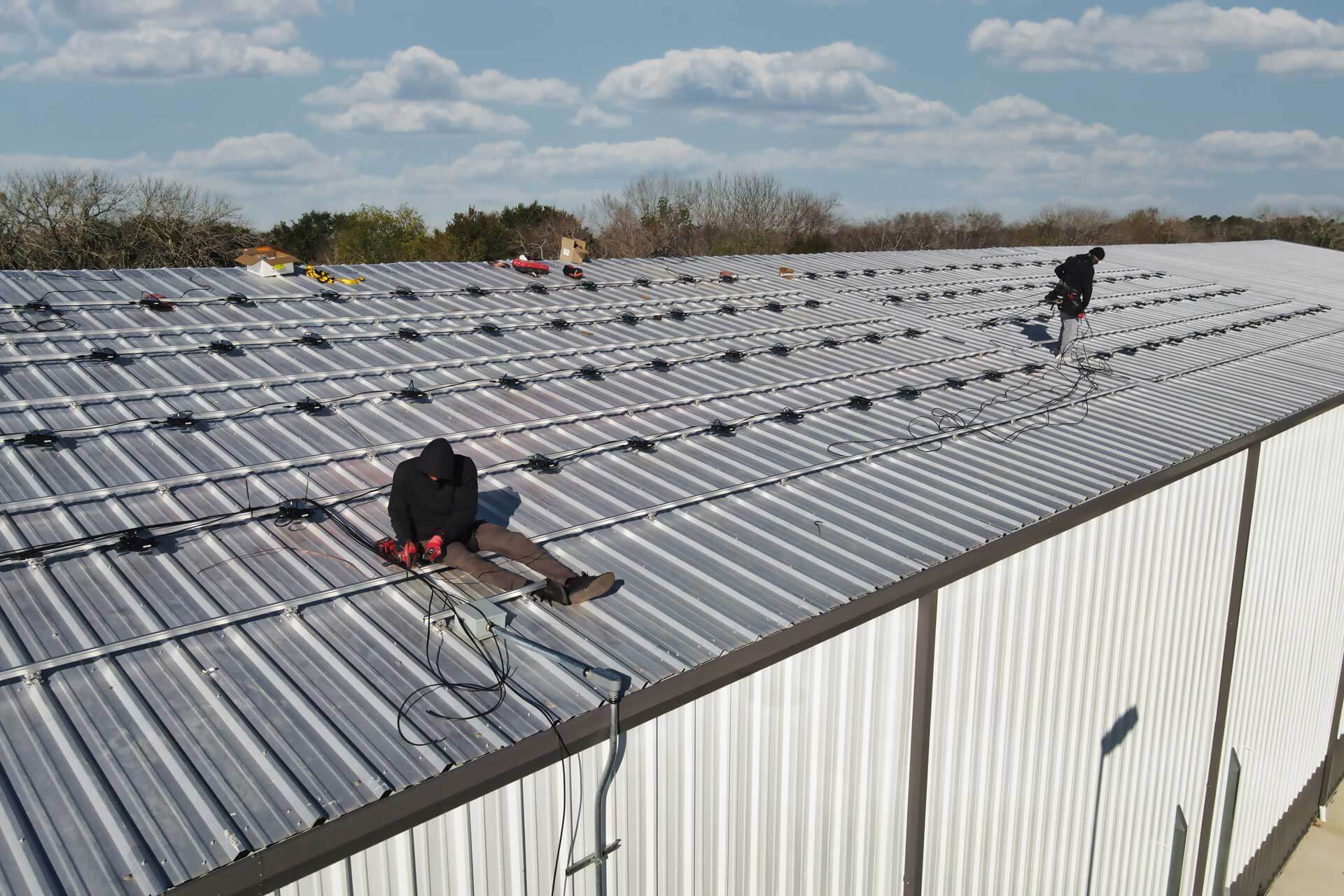 Commercial project showcasing a system size of 42.12 kW.