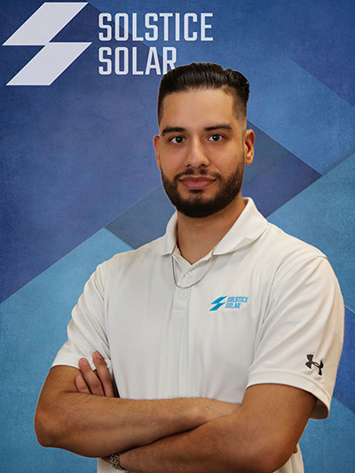 Miguel Rayas, Energy Consultant at Solstice Solar.