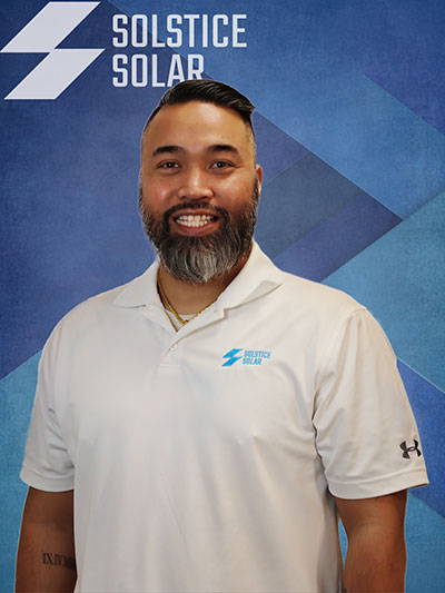 Alfred Bongato, Vice President of Sales at Solstice Solar.