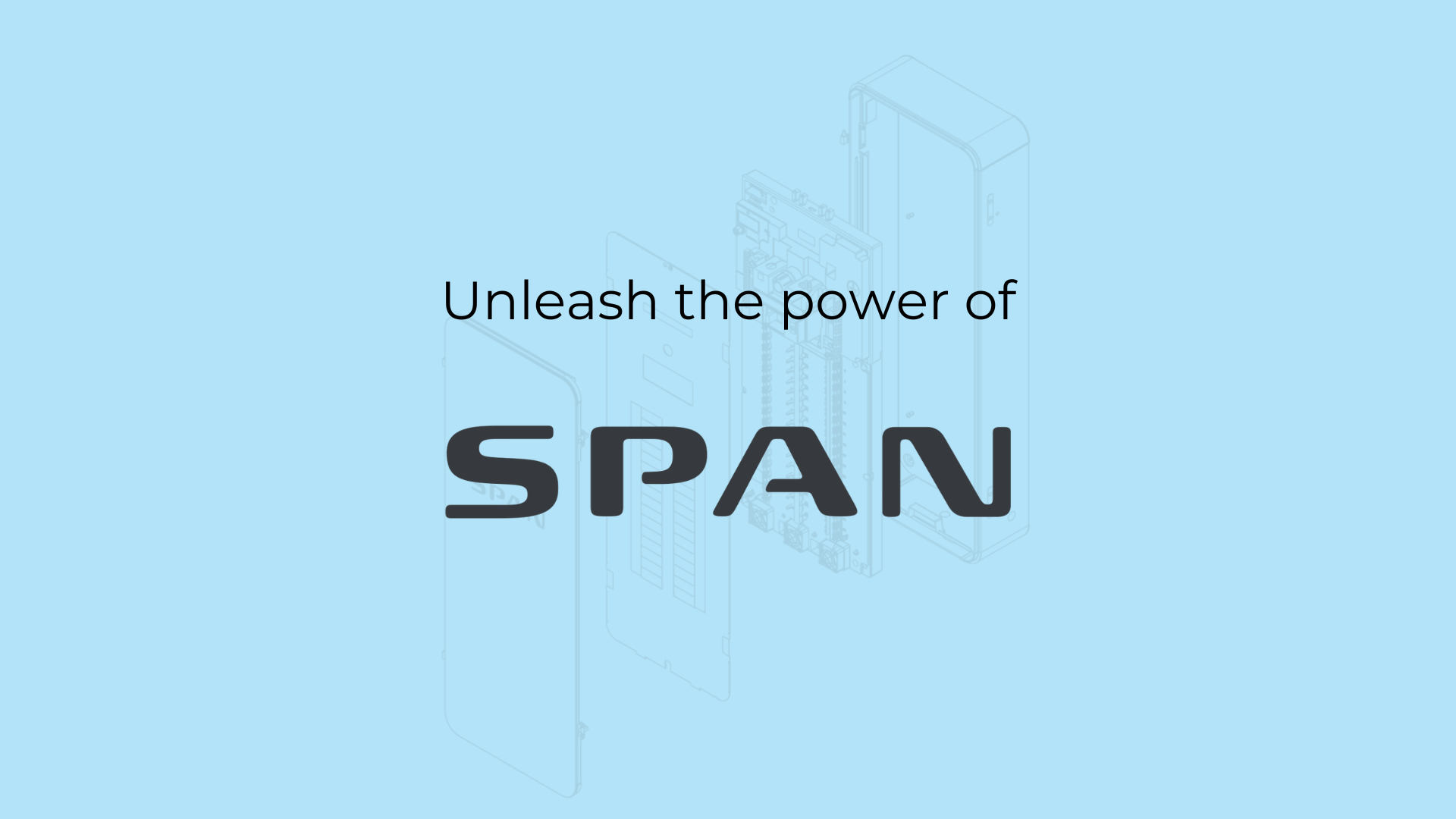 Illustration of SPAN panel parts alongside the SPAN logo.